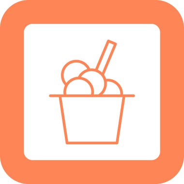 Buz. Web simgesi basit illüstrasyon