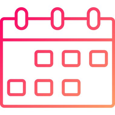 Takvim. Web simgesi basit illüstrasyon