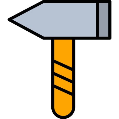 İnşaat çekici. Web simgesi basit illüstrasyon