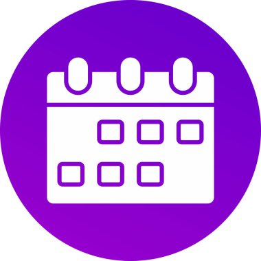 Takvim simgesi vektör illüstrasyonu