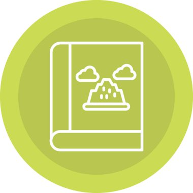 Kitap. Web simgesi basit illüstrasyon