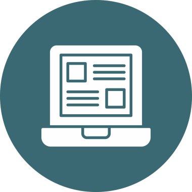 Bilgisayar vektör simgesi modern basit vektör illüstrasyonu