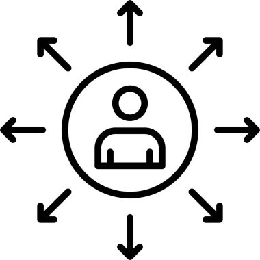 Seo simgesinin vektör illüstrasyonu