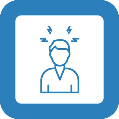 İnsan yüzü simgesinin vektör illüstrasyonu