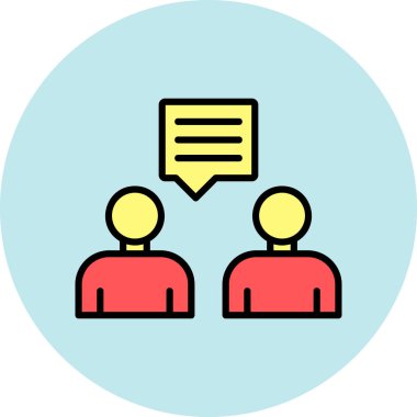 toplantı vektör simgesi modern basit vektör illüstrasyonu