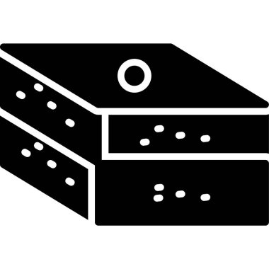 Peynir. Web simgesi basit illüstrasyon