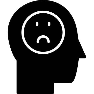 Başında hüzünlü bir işaret