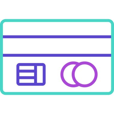 Kart. Web simgesi basit illüstrasyon