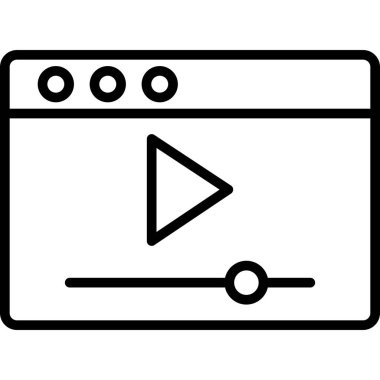 Web simgesi, vektör çizim oynamak