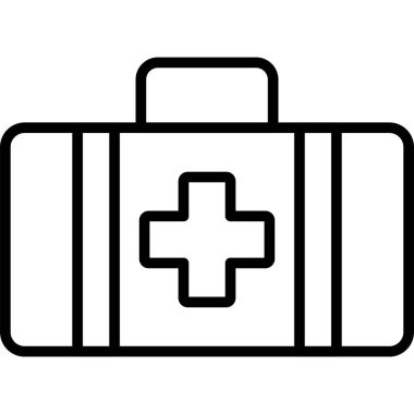 Tıbbi bavul simgesi, taslak biçimi