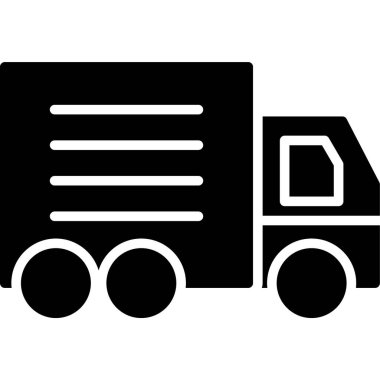 Kamyon. Web simgesi basit illüstrasyon