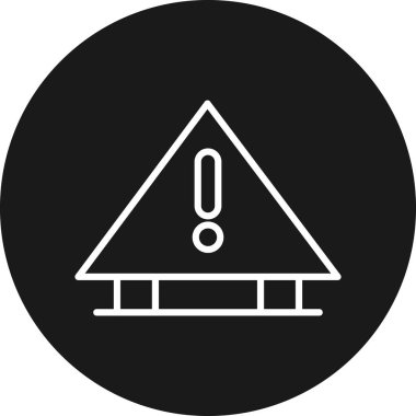 Yol işaretinin vektör illüstrasyonu