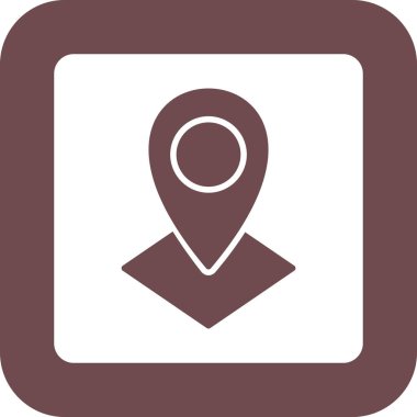 Harita işaretleyici. Web simgesi