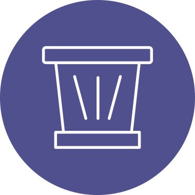 Eşsiz kova vektör simgesi