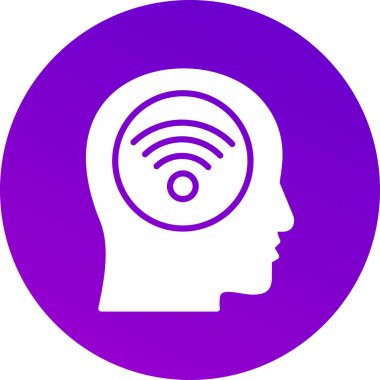 Bir insan kafasının vektör illüstrasyonu