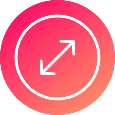 Ok. Web simgesi basit illüstrasyon