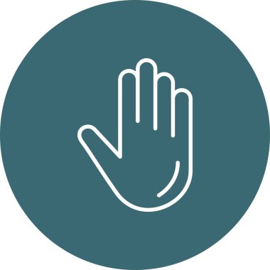 Kes şunu. Web simgesi basit illüstrasyon