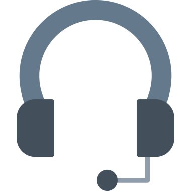 Kulaklık. Web simgesi basit illüstrasyon