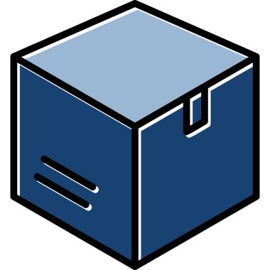 Karton kutu vektör çizim