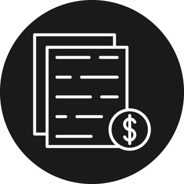 belge simgesi vektör illüstrasyonu