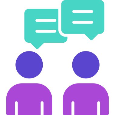 Konuşma yap. Web simgesi vektör illüstrasyonu