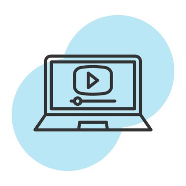 video oynatıcı vektör simgesi