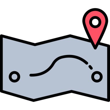 gps konum simgesini ana hat biçiminde iğnele