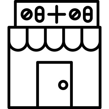 Modern yapı simgesinin vektör illüstrasyonu