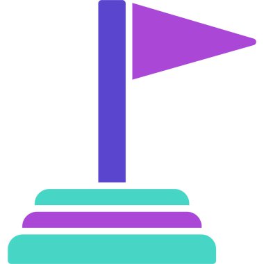 bayrak ikonu vektör illüstrasyonu