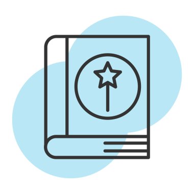 Pasaport ikonu vektör illüstrasyonu