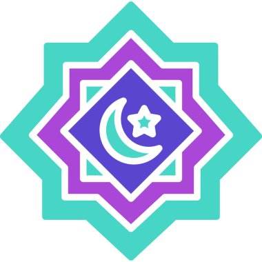 Yıldızlı ramazan kareem vektörü