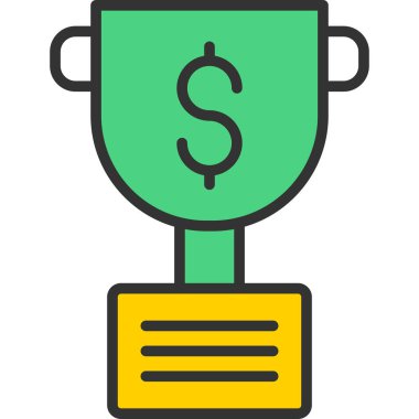 para kupa simgesi, vektör illüstrasyonu