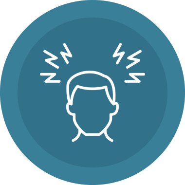 Uzun gölge vektör simgesine sahip erkek avatar