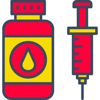Tıbbi bir simgenin vektör illüstrasyonu