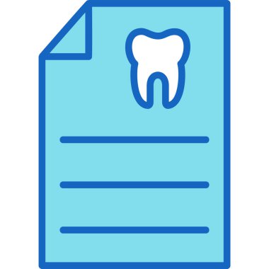 Diş sağlığı kliniği ikonunun vektör illüstrasyonu