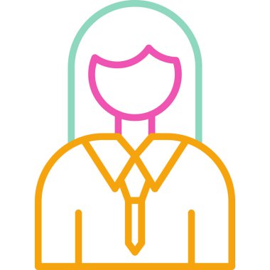 avatar. Web simgesi basit illüstrasyon