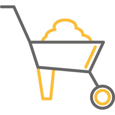 Alışveriş arabası vektör simgesi