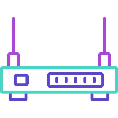 Yönlendirici. Web simgesi basit illüstrasyon