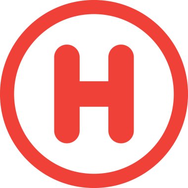 Acil durum arabası simgesi düz stil