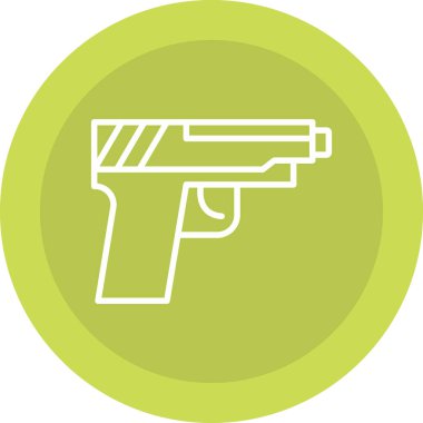 Silah. Web simgesi basit illüstrasyon