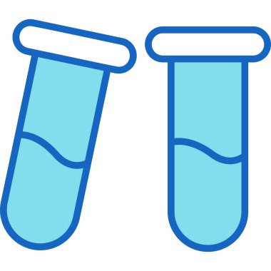 Test tüpü. Web simgesi basit illüstrasyon