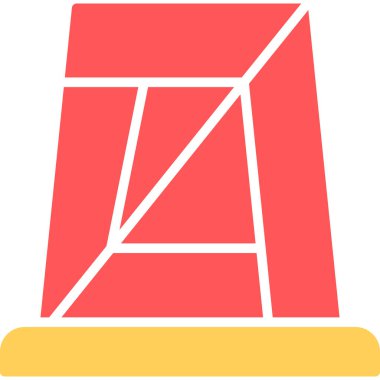 düz stil mimari yapı şehir simgesi