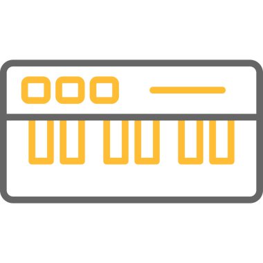 Banka kartı. Web simgesi basit illüstrasyon