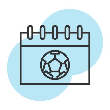 futbol topu ikonu vektör illüstrasyonu