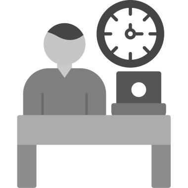 İş adamı simgesi vektör illüstrasyonu