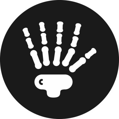 İnsan iskeleti simgesi, basit biçim