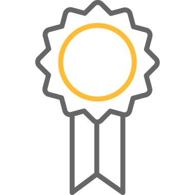 madalya simgesi. Düz tasarım stili