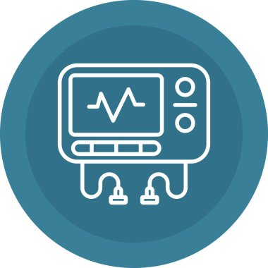 vektör lcd simgesi illüstrasyonu