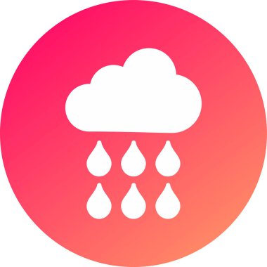 yağmur ikonu vektör illüstrasyonu