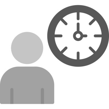 Saat simgesi, vektör illüstrasyonu